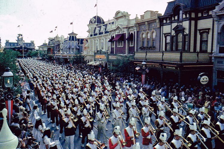 Marching Bands On  Walt Disney World's Opening Day