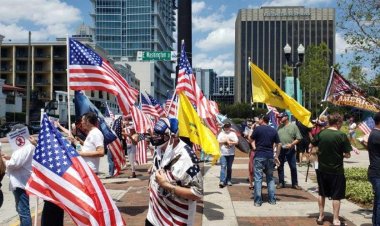 Florida Activist Holds Rally Protesting Demings Mask Policies