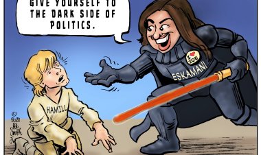 October's Cartoon: "The Dark Side of Politics"