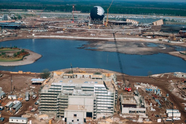 The "Golf Ball" Under Construction