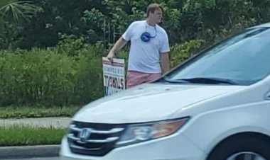Ted Edwards' Stepson Steals Sturgill Yard Signs